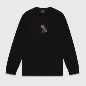 Classic Owl Crewneck Sweatshirt Black