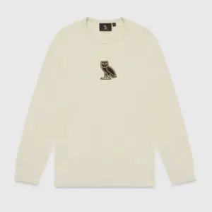 Classic Owl Crewneck Sweatshirt Sand