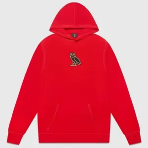 Classic Owl Hoodie Red