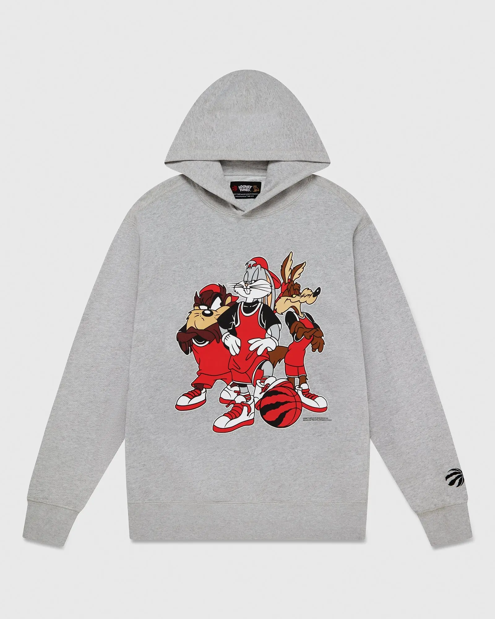 LOONEY TUNES™ X RAPTORS 3-ON-3 HOODIE GREY LOONEY TUNES™ X RAPTORS 3-ON-3 HOODIE GREY