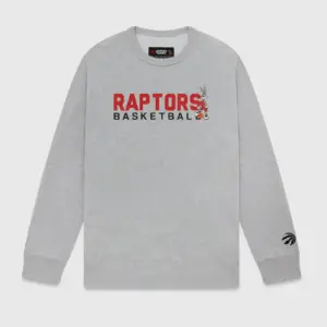 LOONEY TUNES™ X RAPTORS WARM UP CREWNECK GREY