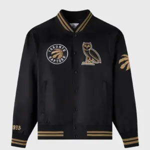 NBA TORONTO RAPTORS SATIN VARSITY JACKET