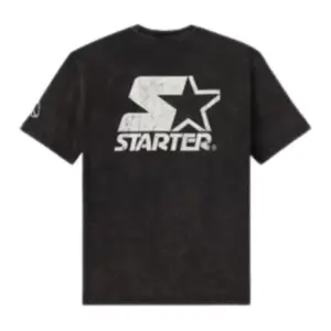 OVO STARTER TEAM SCRIPT VINTAGE WASH T- SHIRT BLACK