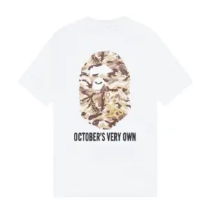 OVO x Bape Ape Head T-Shirt – White