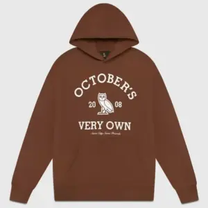 OVO x Collegiate Hoodie-Brown
