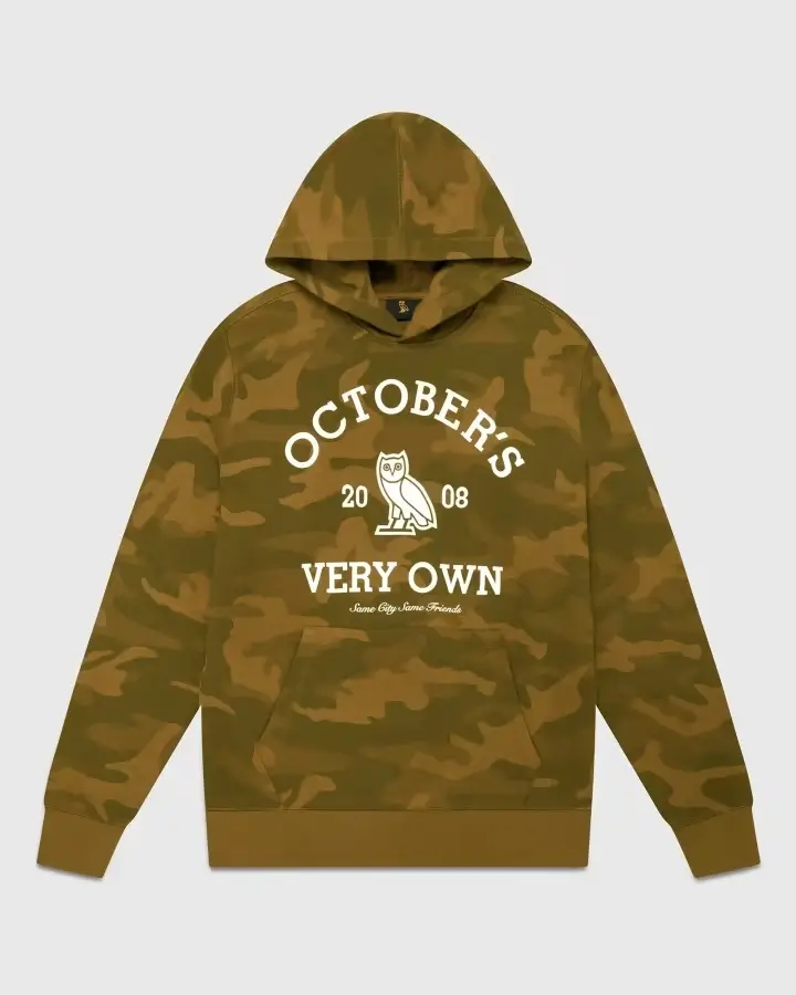 OVO x Collegiate Hoodie-Camo OVO x Collegiate Hoodie-Camo