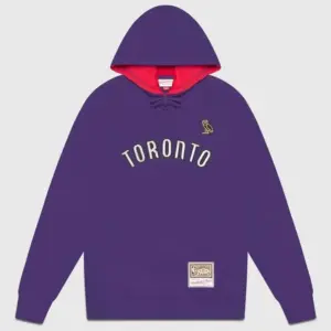 Ovo® x Mitchell and Ness 95 Raptors Hoodie-Purple
