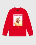 Ovo® x Playboy Butterfly Crewneck Sweatshirt Red