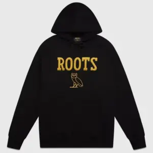 Ovo® x Roots Athletics Owl Hoodie Black