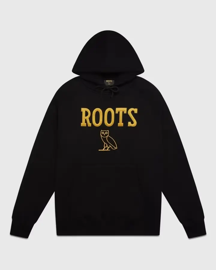 Ovo® x Roots Athletics Owl Hoodie Black Ovo® x Roots Athletics Owl Hoodie Black
