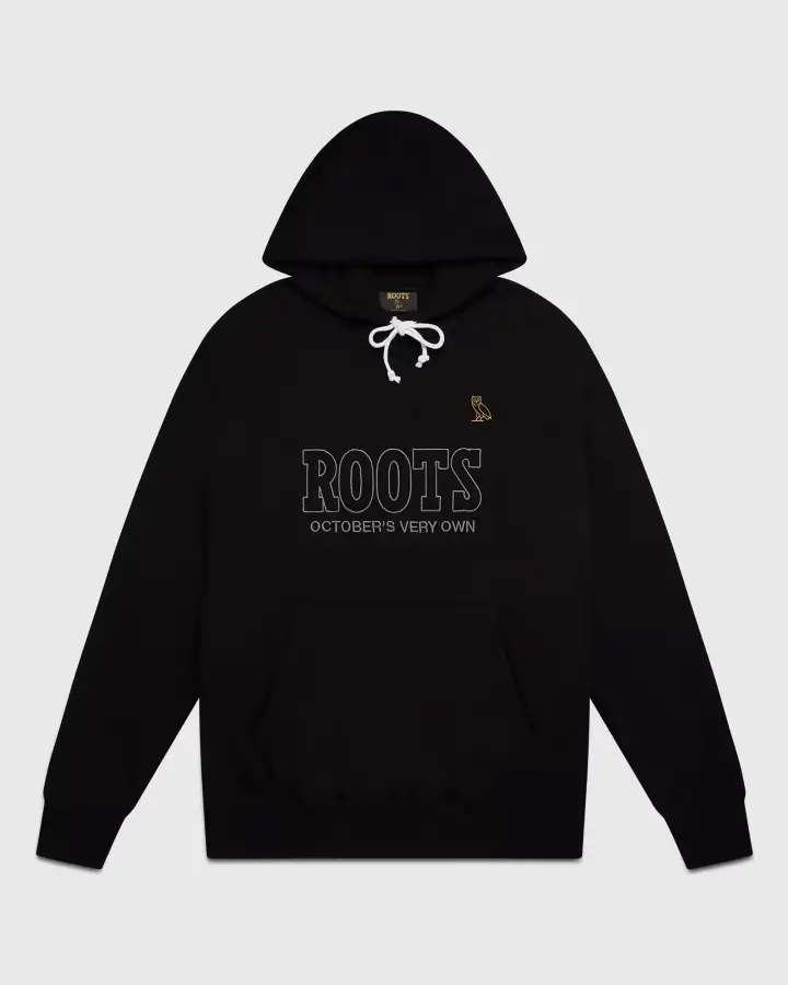 Ovo® x Roots Owl Patch Hoodie Black Ovo® x Roots Owl Patch Hoodie Black