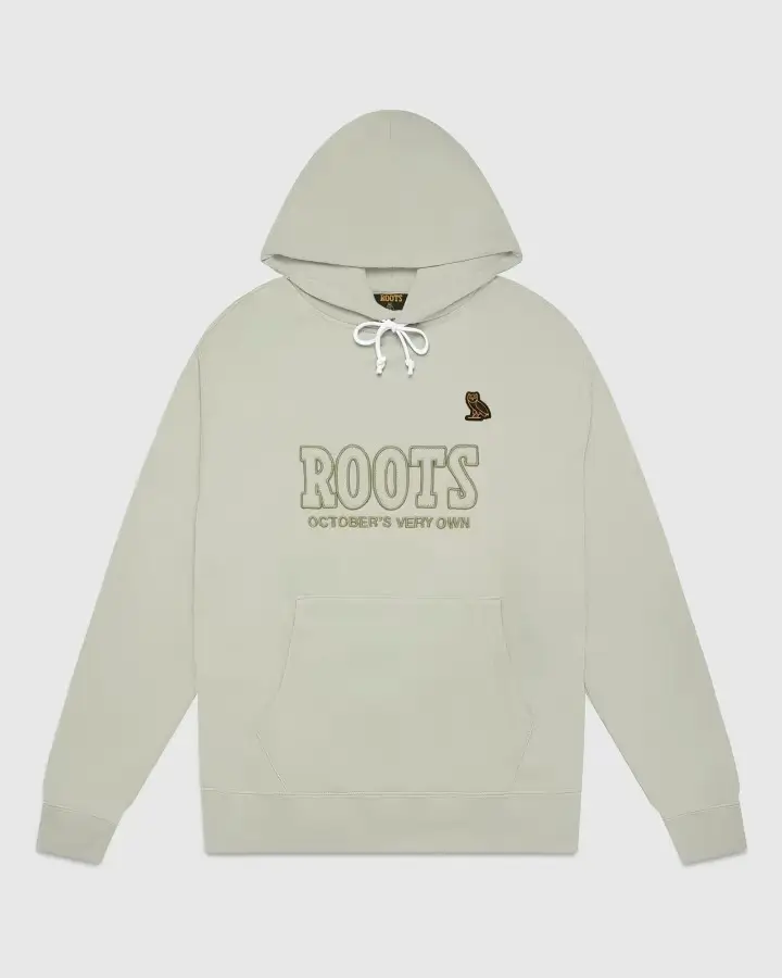 Ovo® x Roots Owl Patch Hoodie Grey Ovo® x Roots Owl Patch Hoodie Grey