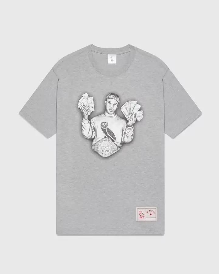 Ovo® x Tyson ‘money Mike’ T-shirt Grey Ovo® x Tyson ‘money Mike’ T-shirt Grey
