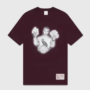 Ovo® x Tyson ‘money Mike’ T-shirt Maroon