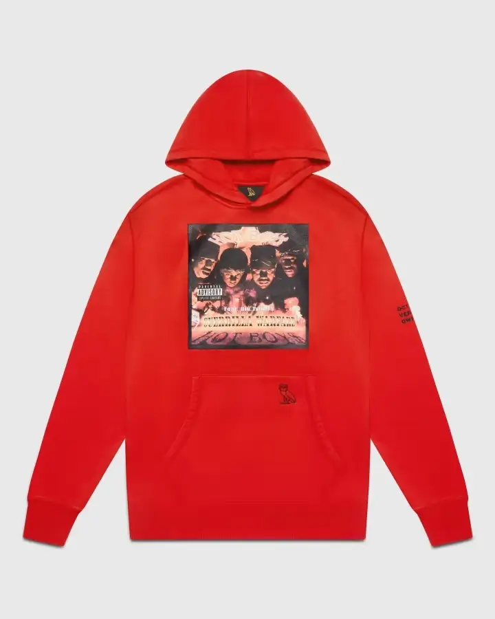 Ovo®x Hot Boys Hoodie Red Ovo®x Hot Boys Hoodie Red