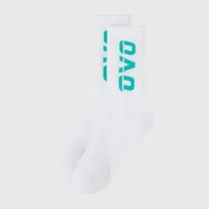 RUNNER SOCKS - WHITE/TEAL