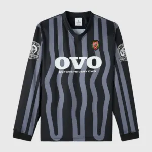 Stripe Soccer Jersey - Black