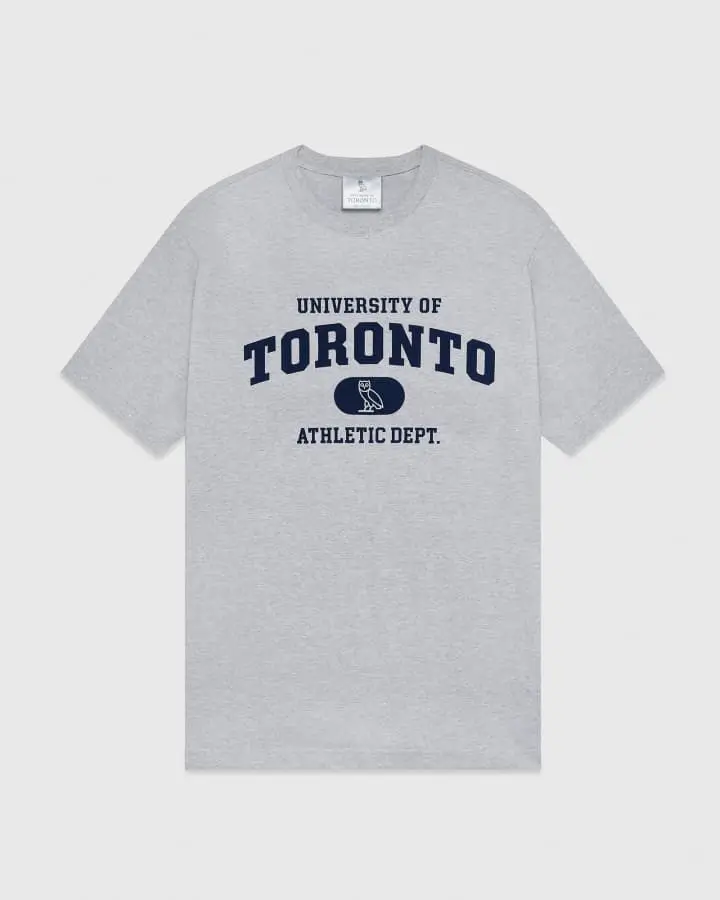 U OF T ATHLETICS T-SHIRT GREY U OF T ATHLETICS T-SHIRT GREY