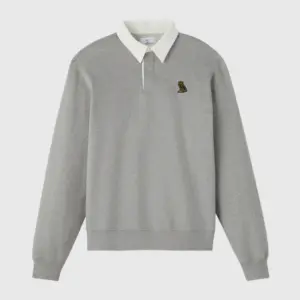 Classic Rugby Polo - Heather Grey
